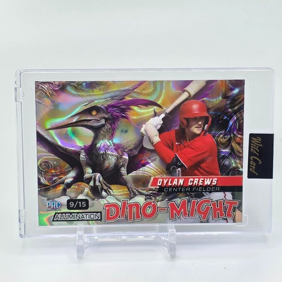 2024 Wild Card Dino Might Dylan Crews ROOKIE CARD RC Washington Nationals SEALED - Picture 1 of 2